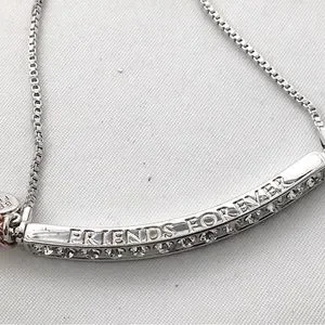 Haus of Brilliance Jewelry Swarovski Crystal Silver Bolo